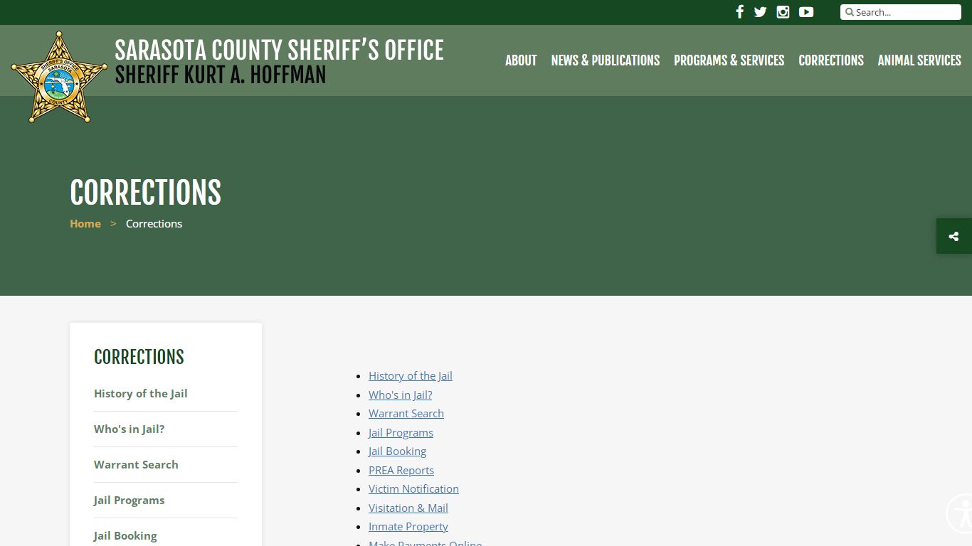 Corrections - Sarasota County Sheriff's Office